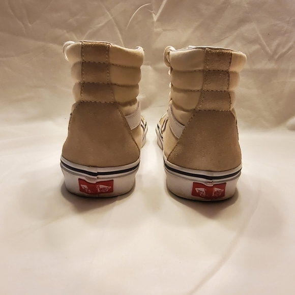 Vans Trendsetter X Bape Print High Top Suede Tan Skater Sneaker Mens 6.5 Wmns 8 - Picture 7 of 9